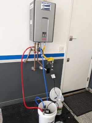 Tankless water heater service